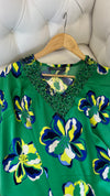 Bloom green kaftan