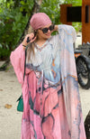 V-Neck Marble Ombre Kaftan