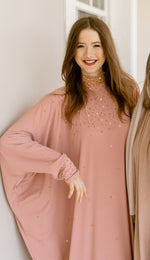 High Neck Beaded Kaftan