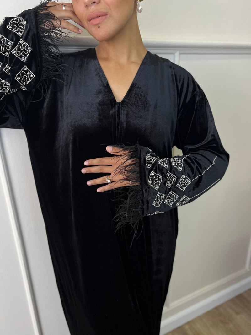 Spanish velvet beaded robe