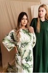 Leaf oversized shirt dress