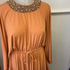 Rust/ Tan beaded kaftan