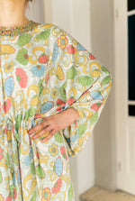 Pastel floral kaftan