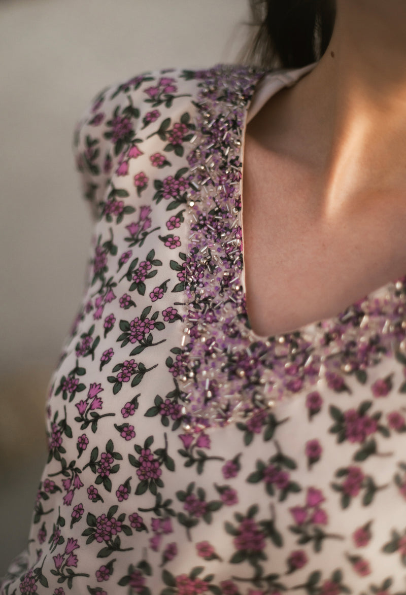 Petite floral kaftan